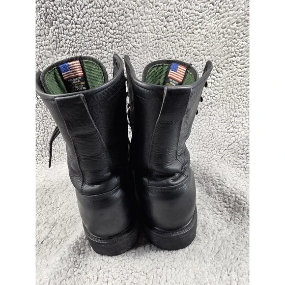 Justin 763 Men's Double Comfort Collection Black Leather Work Boots‎ sz 12 B